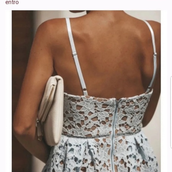 ‼️‼️Sold ‼️‼️White Vici midi lace dress - Picture 2 of 7